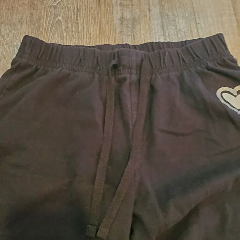 Total girl size m 10/12 girls black jogger style pants
